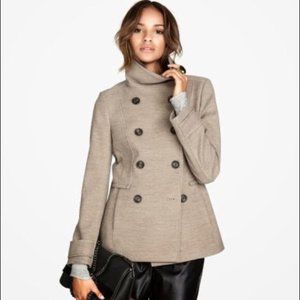 H&M Double Breasted Peacoat Size 6- Beige